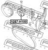 FEBEST 1287-H100 Tensioner Pulley, v-ribbed belt